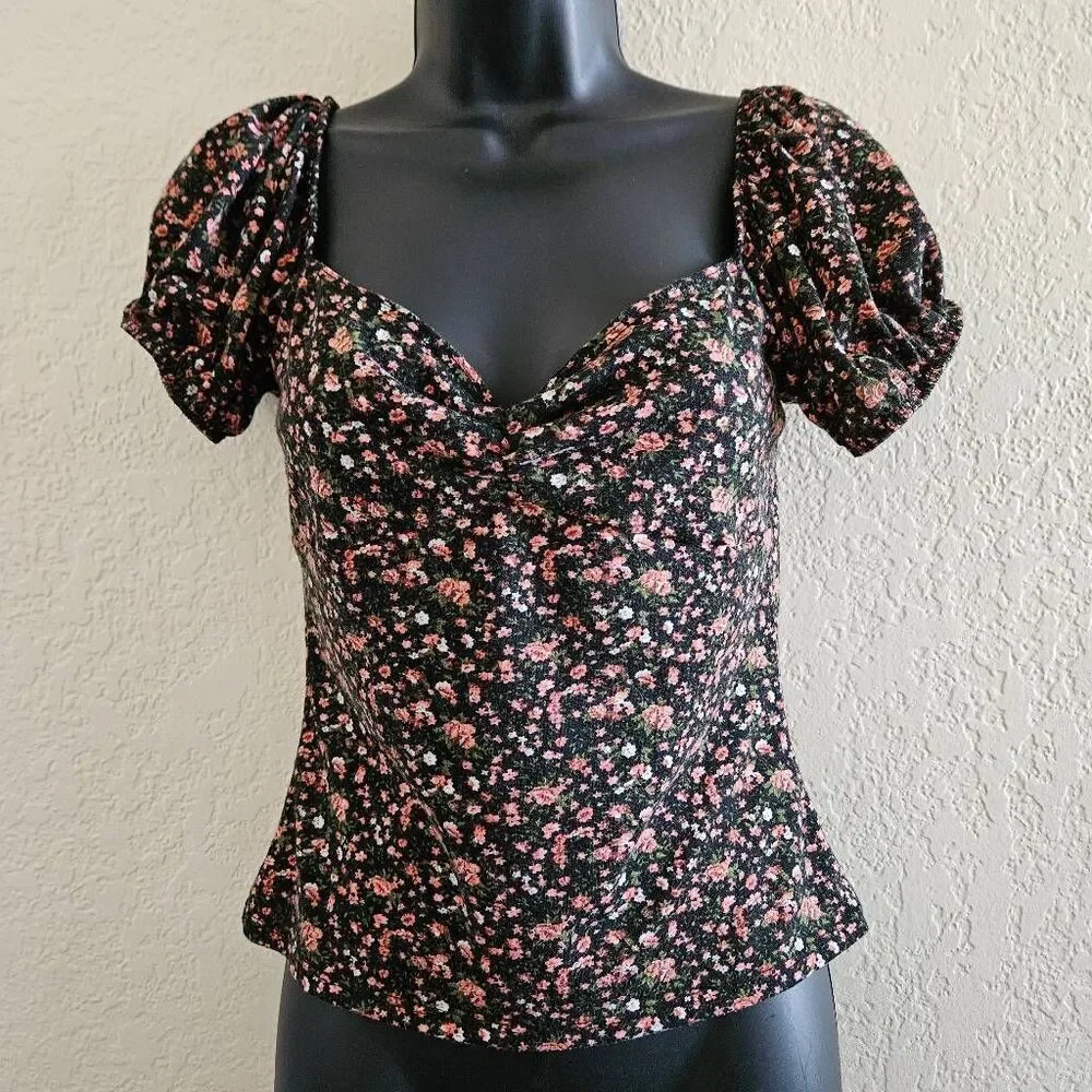 Reformation Puff Sleeve Y2K Blouse